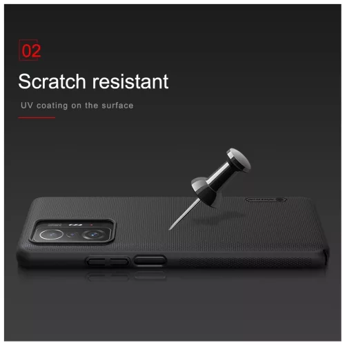 Nillkin Super Frosted hátsó tok Xiaomi 11T/11T Pro készülékhez fekete