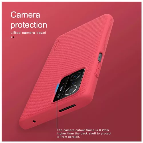 Nillkin Super Frosted hátsó tok Xiaomi 11T/11T Pro készülékhez fekete