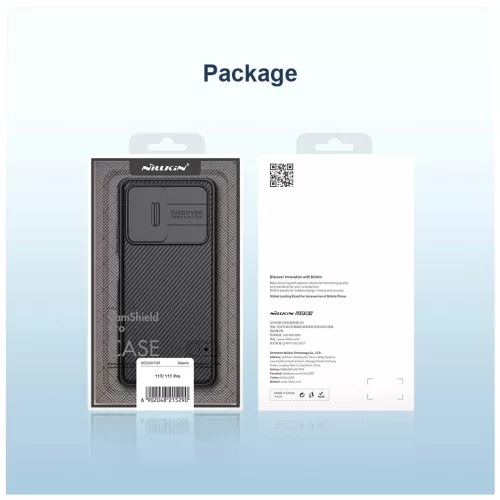 Nillkin CamShield PRO kemény tok Xiaomi 11T/11T Pro készülékhez fekete