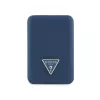 Guess PU Grained Triangle Logo MagSafe powerbank 5000mAh kék