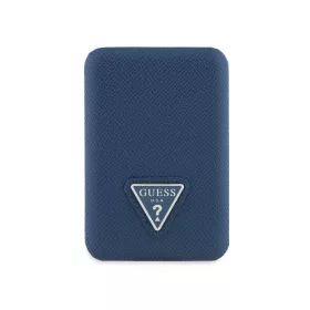   Guess PU Grained Triangle Logo MagSafe powerbank 5000mAh kék