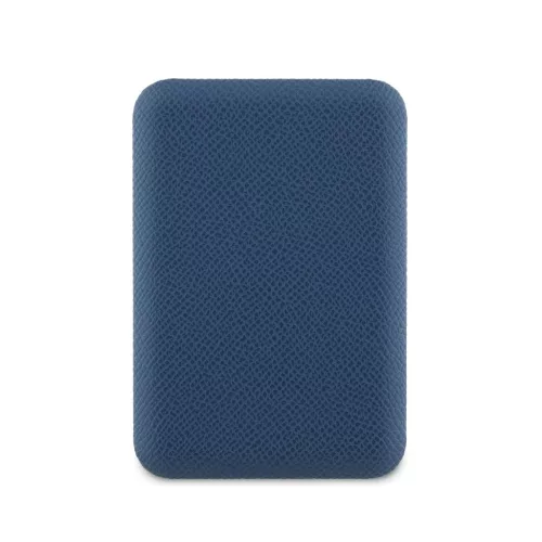 Guess PU Grained Triangle Logo MagSafe powerbank 5000mAh kék