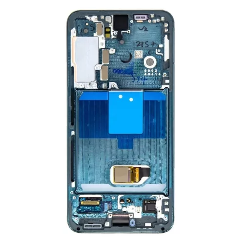 LCD kijelző + érintő egység + elülső burkolat Samsung S901B Galaxy S22 készülékhez zöld (Service Pack)