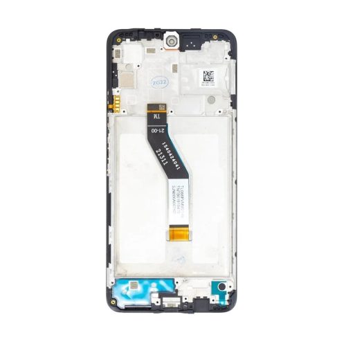 LCD kijelző + érintő egység + elülső tok a Poco M4 Pro 5G készülékhez (Service Pack) fekete