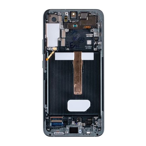 LCD kijelző + érintő egység + elülső burkolat Samsung S906B Galaxy S22+ készülékhez zöld (Service Pack)