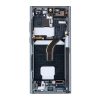 LCD kijelző + érintőegység + elülső üveg Samsung S908B Galaxy S22 Ultra készülékhez zöld (Service Pack)