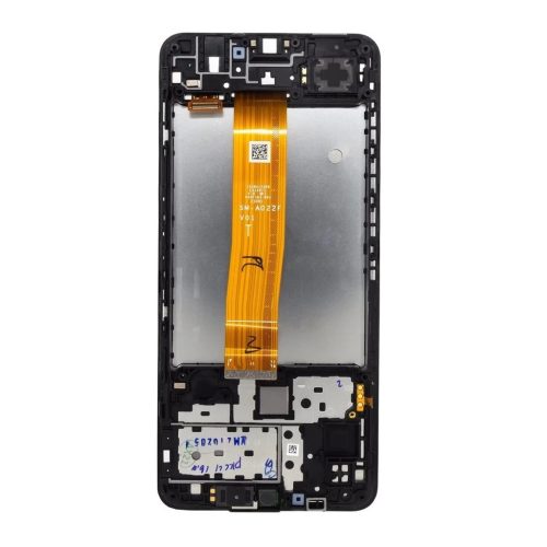 LCD kijelző + érintő Samsung M127F Galaxy M12 készülékhez fekete (Service Pack)