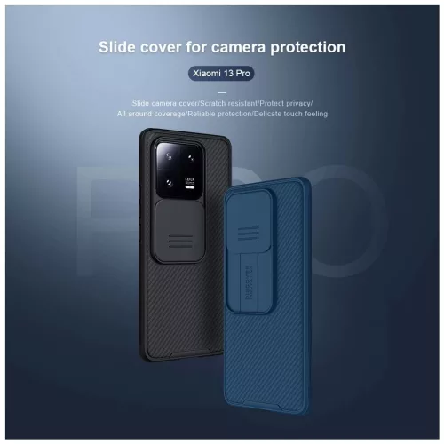 Nillkin CamShield PRO kemény tok a Xiaomi 13 Pro készülékhez fekete