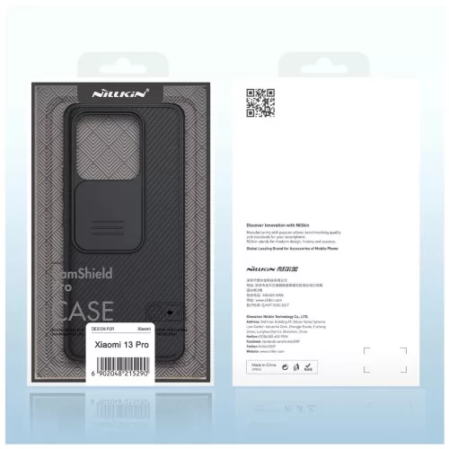 Nillkin CamShield PRO kemény tok a Xiaomi 13 Pro készülékhez fekete