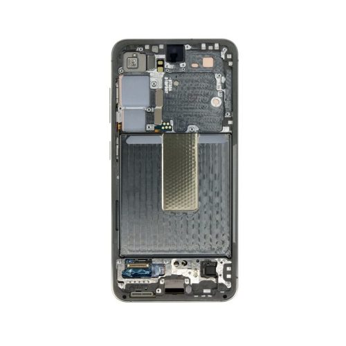 LCD kijelző + Érintő egység + Elülső burkolat Samsung S911 Galaxy S23 készülékhez, zöld (Service Pack)