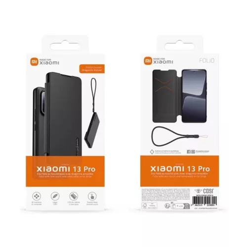 Made for Xiaomi tok nyaklánccal Xiaomi 13 Pro készülékhez fekete
