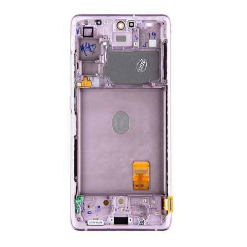 LCD kijelző + érintő egység + elülső tok Samsung G781 5G Galaxy S20 FE készülékhez felhőlevendula (Service Pack)