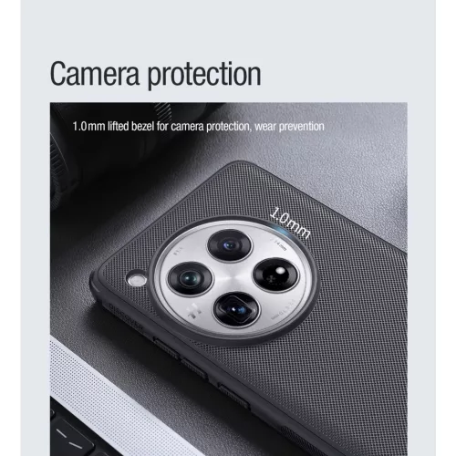 Nillkin Super Frosted PRO mágneses hátsó tok OnePlus 12 készülékhez fekete