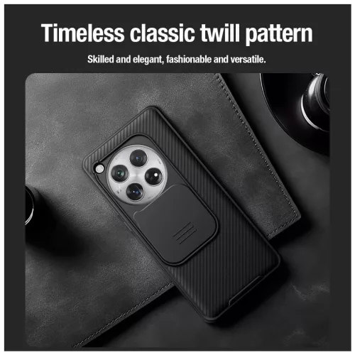 Nillkin CamShield PRO merev tok OnePlus 12 készülékhez fekete