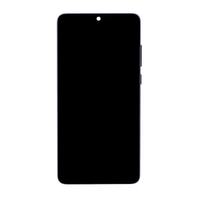   LCD kijelző + Érintő egység + Elülső tok Huawei P30 készülékhez fekete