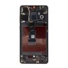 LCD kijelző + Érintő egység + Elülső tok Huawei P30 készülékhez fekete