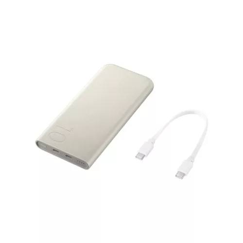 EB-P3400XUE Samsung FastCharge powerbank 2x USB-C 25W 10000mAh bézs