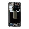 LCD kijelző + érintő egység + elülső burkolat Samsung S911 Galaxy S23 grafit készülékhez (Service Pack)