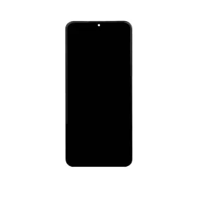   LCD kijelző + érintő egység + elülső tok Samsung A236 Galaxy A23 5G készülékhez fekete (Service Pack)