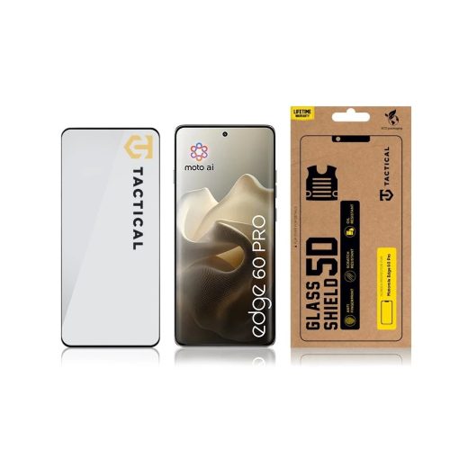 Tactical Glass Shield 5D Motorola Edge 60 Pro készülékhez fekete