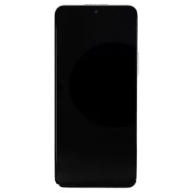   LCD kijelző + érintő egység + elülső tok Honor X8 készülékhez titán ezüst