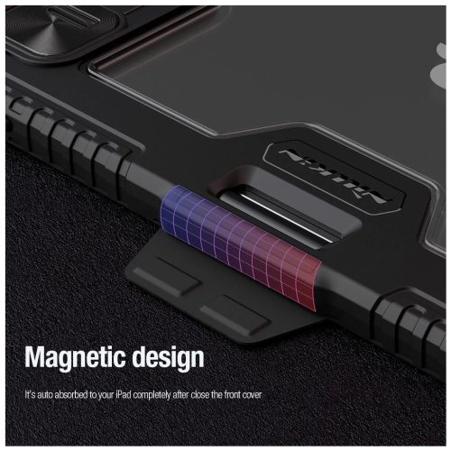 Nillkin Bumper PRO védő állványos tok, többszögben állítható – iPad Pro 12.9 (2020/2021/2022) és iPad Air 13 (2024/2025) készülékhez, zafírkék
