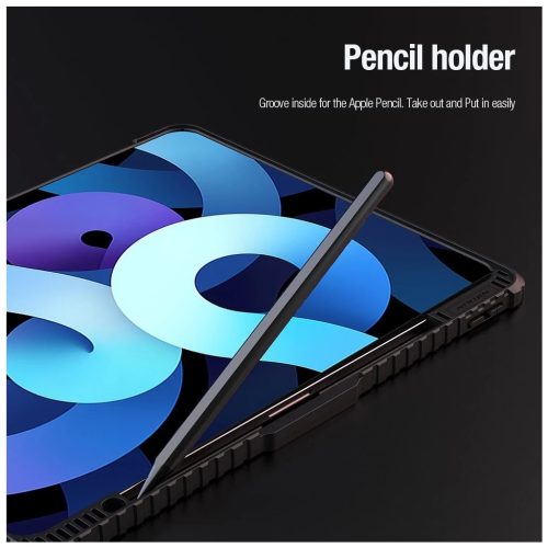 Nillkin Bumper PRO védő állványos tok, többszögben állítható – iPad Pro 12.9 (2020/2021/2022) és iPad Air 13 (2024/2025) készülékhez, zafírkék