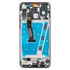 LCD kijelző + érintő egység + elülső burkolat Huawei P30 Lite készülékhez (48MP fotóhoz) fekete