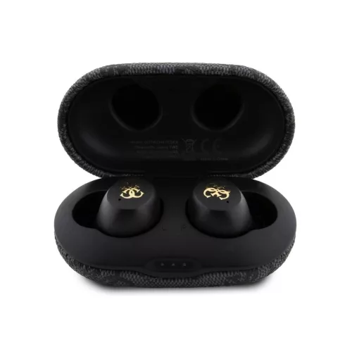 Guess PU 4G Metal Logo TWS vezeték nélküli fülhallgató fekete