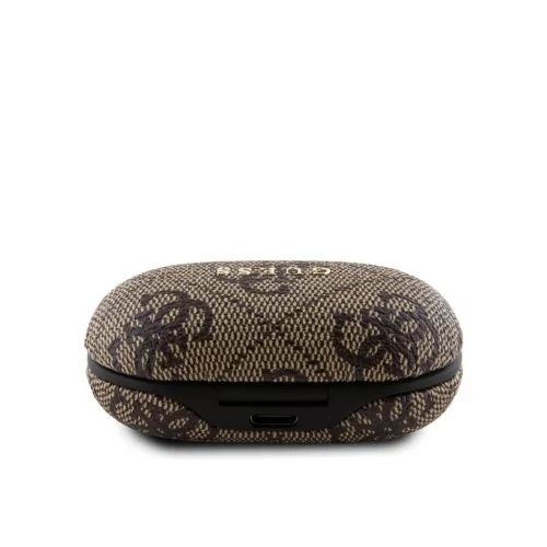 Guess PU 4G Metal Logo TWS vezeték nélküli fülhallgatók barna