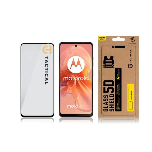 Tactical Glass Shield 5D Motorola G04 készülékhez fekete