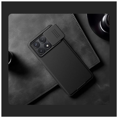 Nillkin CamShield PRO kemény tok Poco F6 Pro készülékhez fekete