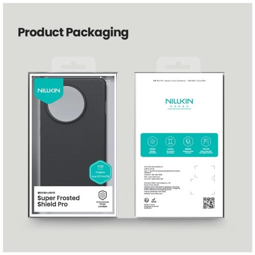 Nillkin Super Frosted PRO hátlaptok for OnePlus 13R készülékhez fekete