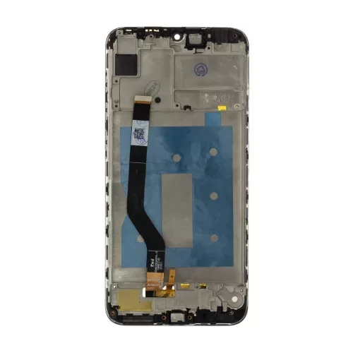 LCD kijelző + érintő digitizer + elülső üveg Huawei Y7 2019 készülékhez fekete (11pin) No Logo
