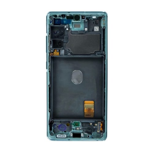 LCD kijelző + érintő egység + elülső tok Samsung G780 4G Galaxy S20 FE készülékhez felhő menta (Service Pack)