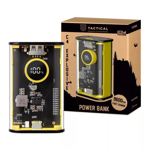 Tactical C4 Explosive power bank 9600mAh sárga