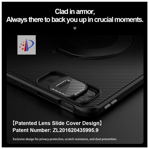 Nillkin CamShield Pad tok iPad Air 4/5/10.9 2020/11 2024/2025 készülékhez és iPad Pro 11 2020/2021/2022 készülékhez fekete