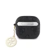 Guess 4G Script PC/PU Charm tok AirPods 4 készülékhez fekete