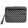 DKNY PU bőr Checkered Pattern and Stripe laptop tok 13/14" fekete