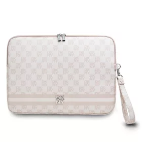   DKNY PU Leather Checkered Pattern and Stripe laptop tok 13/14″ rózsaszín