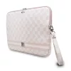 DKNY PU Leather Checkered Pattern and Stripe laptop tok 13/14″ rózsaszín
