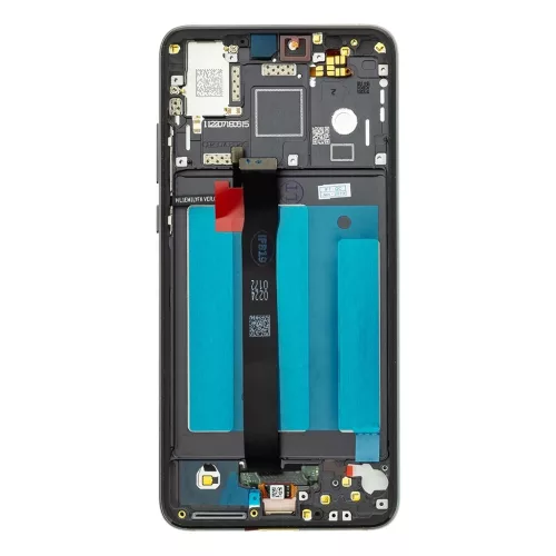 LCD kijelző + érintőegység + előlap Huawei P20 készülékhez fekete