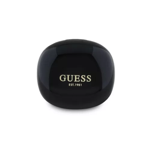 Guess Glossy Classic Logo TWS vezeték nélküli fülhallgatók fekete