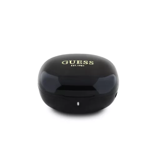Guess Glossy Classic Logo TWS vezeték nélküli fülhallgatók fekete
