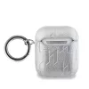 Karl Lagerfeld PU Embossed Karl and Choupette Heads tok AirPods 1/2 készülékhez ezüst
