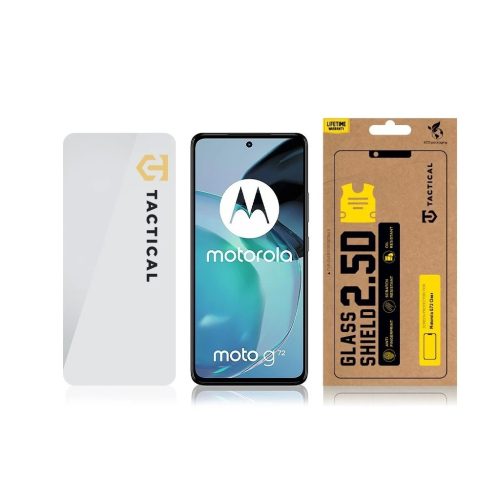 Tactical Glass Shield 2.5D Motorola G72 készülékhez átlátszó