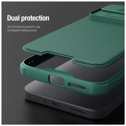 Nillkin CamShield PRO kemény tok Google Pixel 9 Pro XL készülékhez mélyzöld