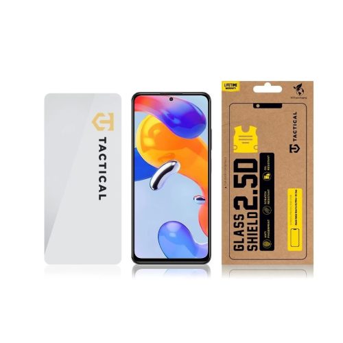 Tactical Glass Shield 2.5D Xiaomi Redmi Note 11 Pro 5G/11 Pro+ 5G készülékhez, átlátszó