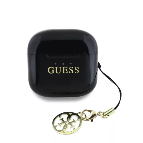 Guess Classic Logo Charm TWS vezeték nélküli fülhallgató fekete
