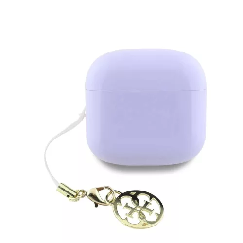 Guess Classic Logo Charm TWS vezeték nélküli fülhallgatók lila